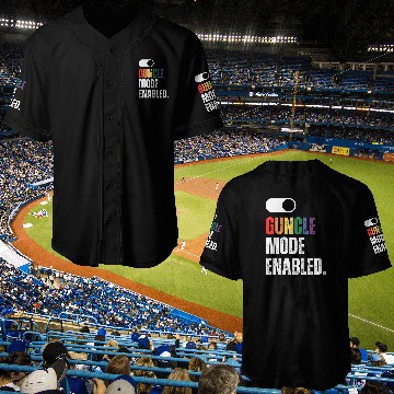 Discover Guncle (Gay Uncle) Guncle Day mode enabled on/off Baseball Jerseys