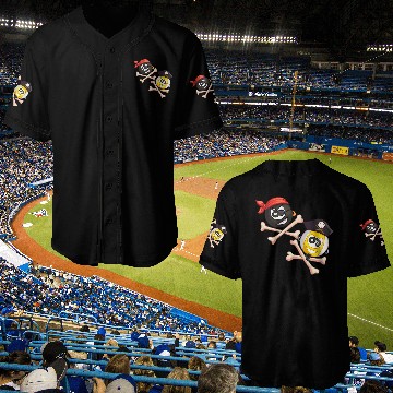 Discover 8-ball & 9-ball pirate duo (Pocket) Baseball Jerseys