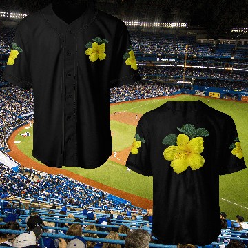 Discover One Yellow Hibiscus Baseball Jerseys