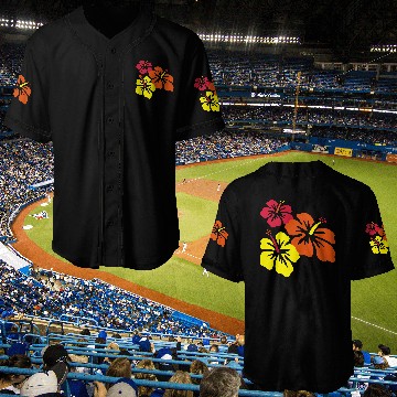 Discover hibiscus triple Baseball Jerseys