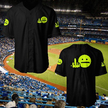 Discover Angry Smiley technical remix Baseball Jerseys