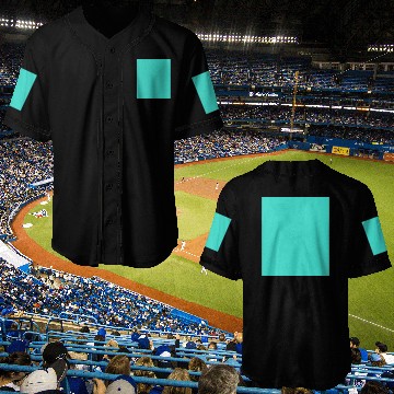Discover Turquoise Green-Blue Solid Color Baseball Jerseys
