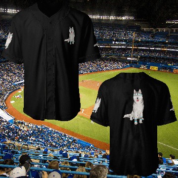 Discover Hand-painted Siberian Husky Dog Baseball Jerseys