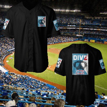 Discover Orange County Vintage Scuba Diving Mask Baseball Jerseys