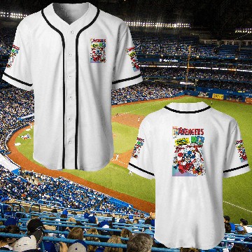 Discover Disney 100 Mickey Mouse & Friends Avengers Comics Book Retro Baseball Jerseys