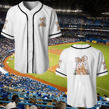 Discover Disney Gingerbread Castle Baseball Jerseys, Christmas Castle Baseball Jerseys