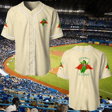 Discover Pickleball Pickle Power Superhero Baseball Jerseys
