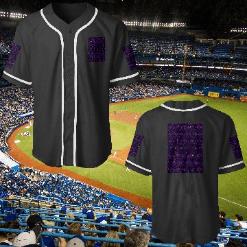Discover Disney Haunted Mansion purple glitter pattern Graphic Baseball Jerseys