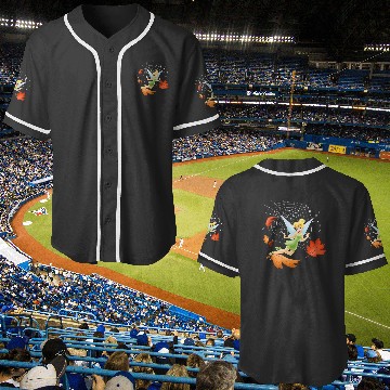 Discover Disney Peter Pan Tinker Bell Fall Spider Web Leaf Baseball Jerseys