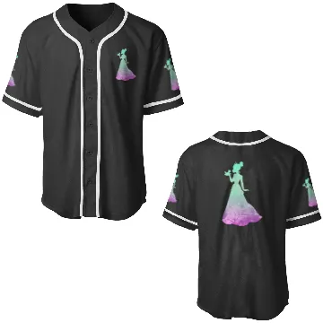 Discover Disney Princess Tiana Silhouette Pretty Tie Dye Baseball Jerseys