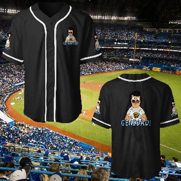 Discover Bobs Burgers Gene Dad Portrait Baseball Jerseys