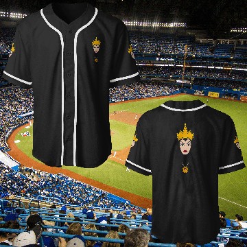 Discover Disney Villains Evil Queen Big Face Baseball Jerseys