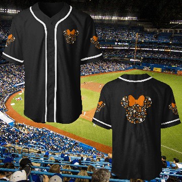 Discover disney minnie mouse halloween ghosts pumpkins spiders sweat Baseball Jerseys