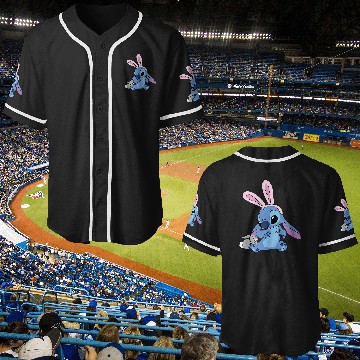 Discover Disney Stitch with Easter Bunny Tank Top Baseball Jerseys