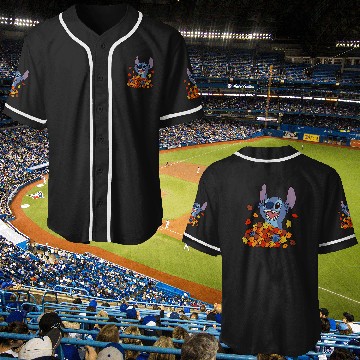 Discover Disney Lilo Stitch Autumn Leaves Stitch Baseball Jerseys