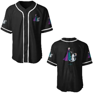 Discover Disneys once upon a snowman elsa creates olaf Baseball Jerseys