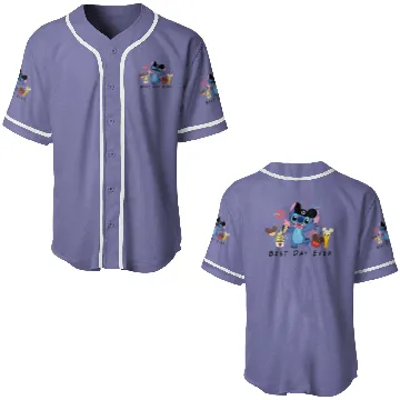 Discover Disney Stitch Best Day Ever Baseball Jerseys, Disney Stitch Baseball Jerseys