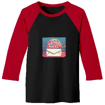 Discover Straight White Mail Postal Worker 1 Baseball Tees