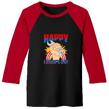Discover Worker Patriotic Laborer Happy Labor Day Baseball Tees