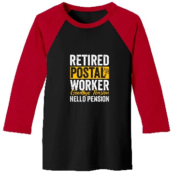 Discover Retired Postal Worker Goodbye Tension Hello Pension 8 Baseball Tees