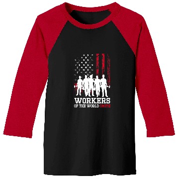 Discover Union Strong Labor Union Worker Workers of the World Unite Baseball Tees