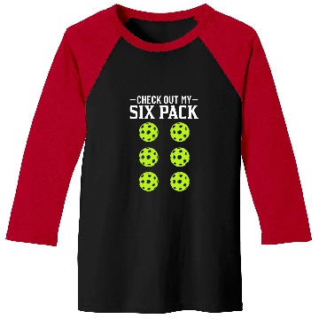 Discover Check Out My 6 Pack Racket Sport Paddle Player Pickleball Baseball Tees