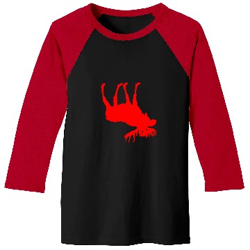 Discover Upside Down Moose Zoologist Red World Moose Day Baseball Tees