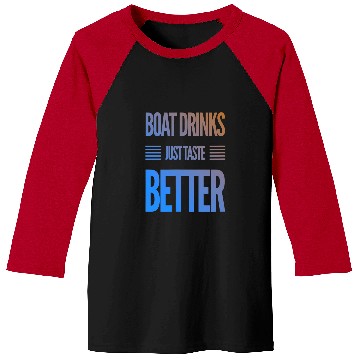 Discover Funny Boat Drinks Day Drinking Baseball Tees