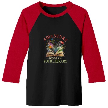 Discover Adventure Begins At Your Library Summer Reading 2024 Flowers Baseball Tees