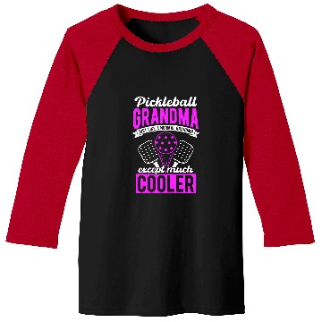 Discover Grandma Pickleball Player Racket Pickle Sport Net Pickle 2 Baseball Tees