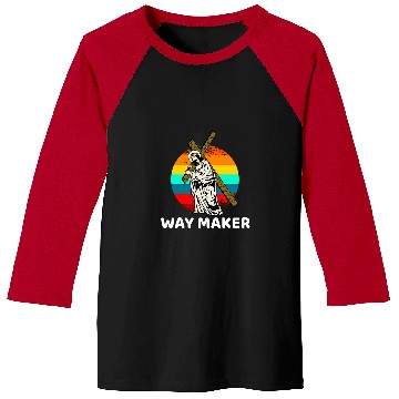 Discover Way Maker Miracle Worker Promise Keeper Christian Easter Baseball Tees