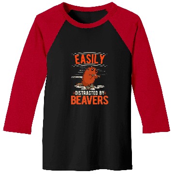 Discover Easily distracted by Beavers 63 Baseball Tees