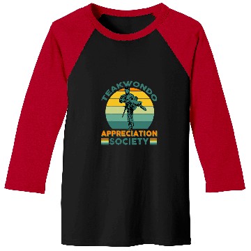 Discover Teakwondo Appreciation Society Baseball Tees
