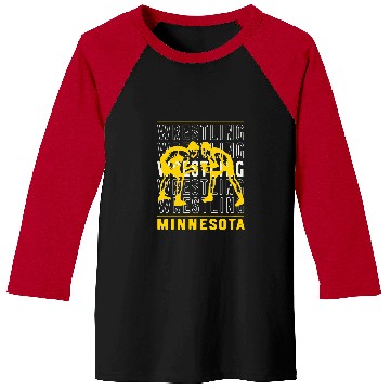 Discover Wrestling Minnesota Baseball Tees