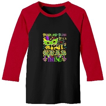 Discover Beads And Bling Its A Mardi Gras Thing Mardi Gras Beads Baseball Tees