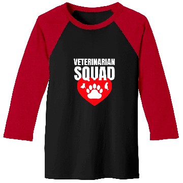 Discover Veterinarian Squad Vet Tech Veterinary Baseball Tees