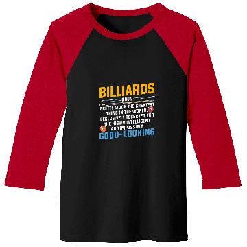 Discover Billards Noun Baseball Tees