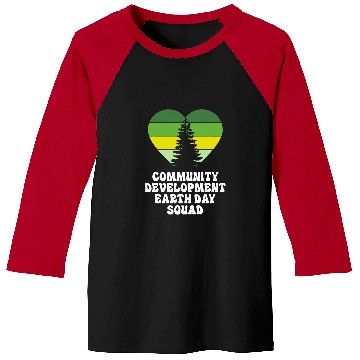 Discover Community Development Social Worker Earth Day Squad Baseball Tees
