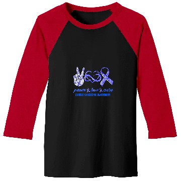 Discover Charge Syndromes Warrior Peace Love Cure Charge Syndromes Awareness Baseball Tees