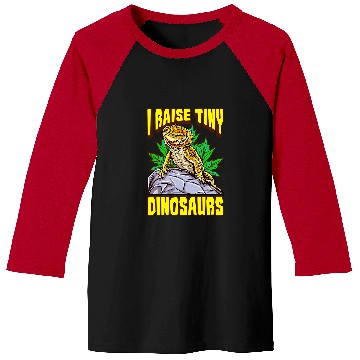 Discover Bearded Dragon Funny Bearded Dragon I Raise Tiny Dinosaurs Lizard Reptile Baseball Tees
