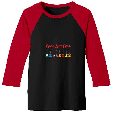 Discover Guitarist Rock and Roll Guitar Lovers Guitar Baseball Tees