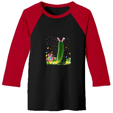 Discover Cucumber Easter Egg Hunt Bunny Cucumber Easter Sunday Baseball Tees