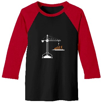 Discover Crane Operator Evolution Baseball Tees