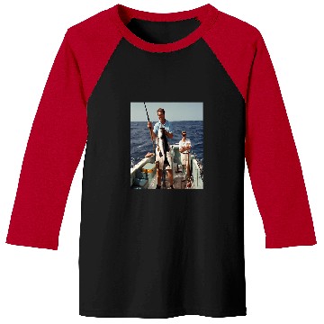 Discover Deepsea Fishing Charter Boat Baseball Tees