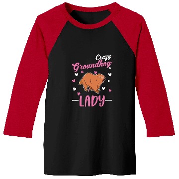 Discover crazys Groundhog lady Groundhog Girl Baseball Tees