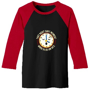 Discover Night Shift Working Graveyard Workers Baseball Tees