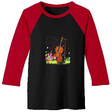 Discover Fiddle Lover Easter Egg Hunt Bunny Fiddle Easter Sunday Baseball Tees