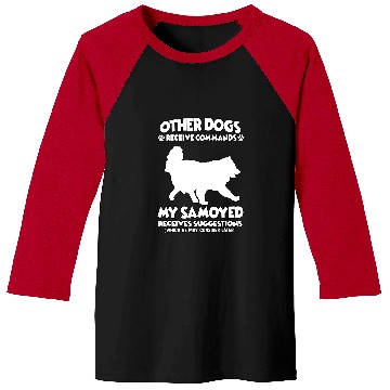 Discover Dog Samoyed Funny dog training motive Samoyed dog owner Baseball Tees