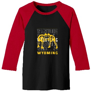 Discover Wrestling Wyoming Baseball Tees
