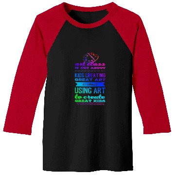 Discover Art class is about using art to create great kids Baseball Tees